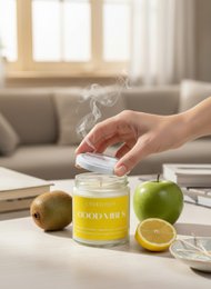 Duftlys Citron-, kiwi- og æblelys - Good Vibes