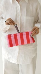 Taske | Syet økologisk bomuld Sturdy Zip Eight | Metal