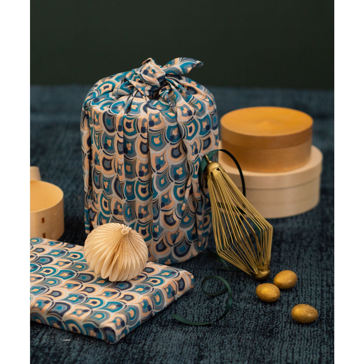 Furoshiki 3-formaatbundel - enkelzijdig - Art Deco - FabRap