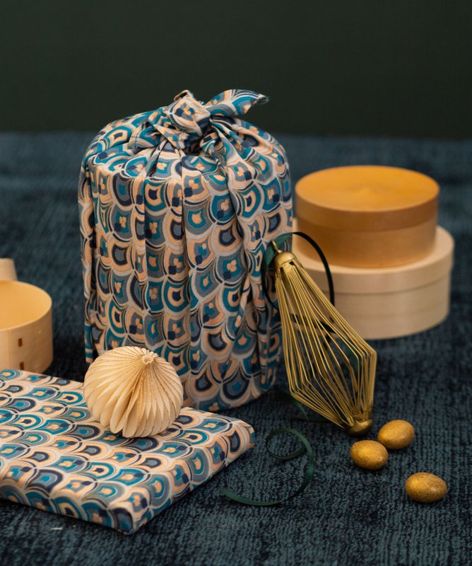 Furoshiki 3-formaatbundel - enkelzijdig - Art Deco - FabRap