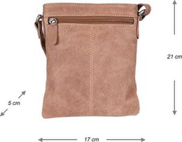 Leather shoulder bag Taupe - Crossbody bag made of taupe -colored leather