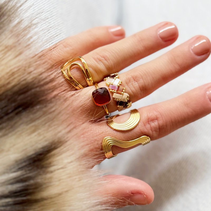 Tilabead Ring - Nude Shades