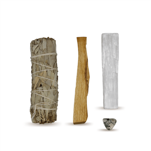 Energy Cleansing Smudge Kits met Agaat