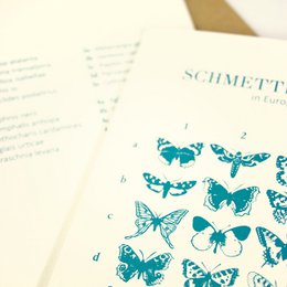 Tarjeta de felicitación Mariposas en Europa