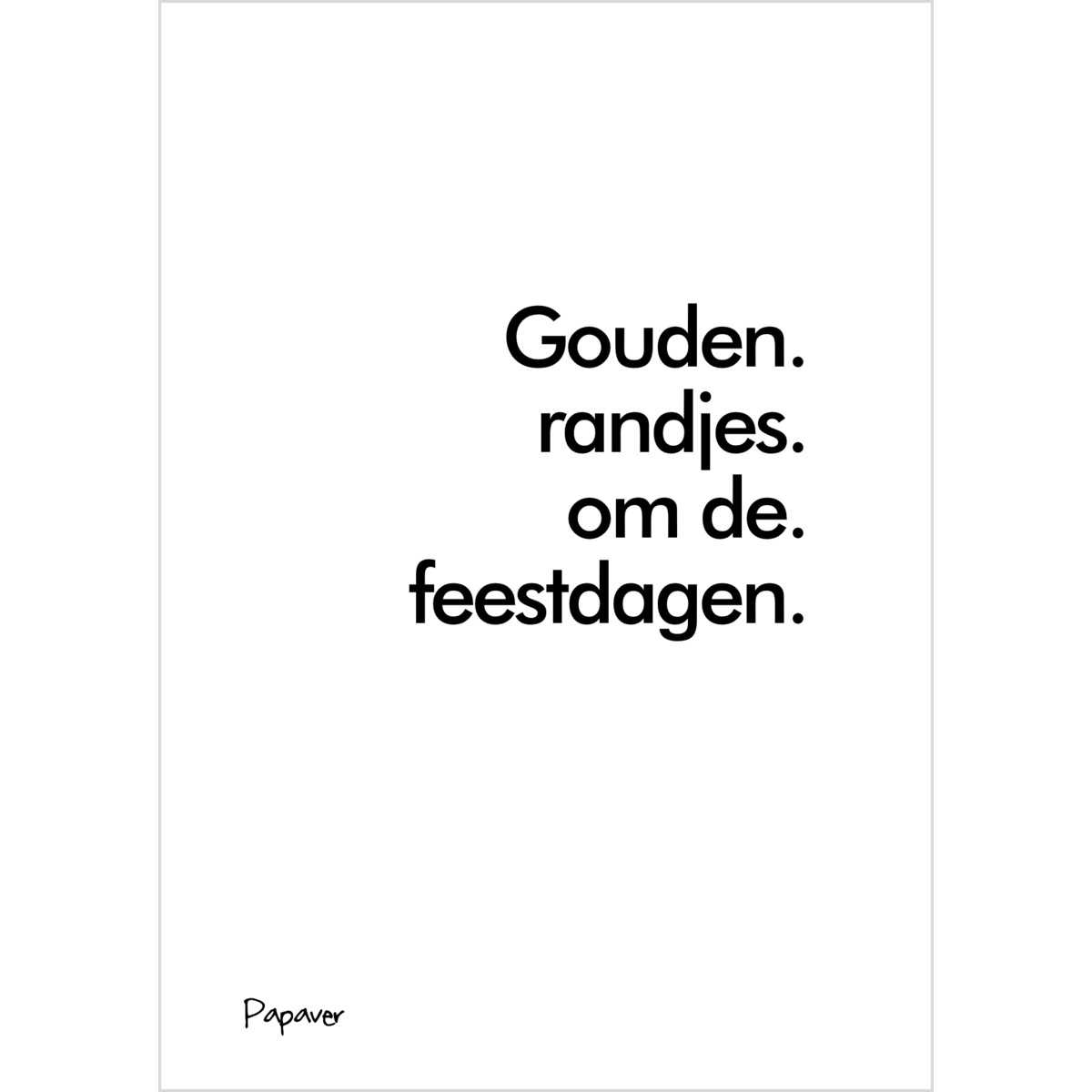 Gouden randjes