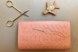 Stitch Travel Wallet - Pink