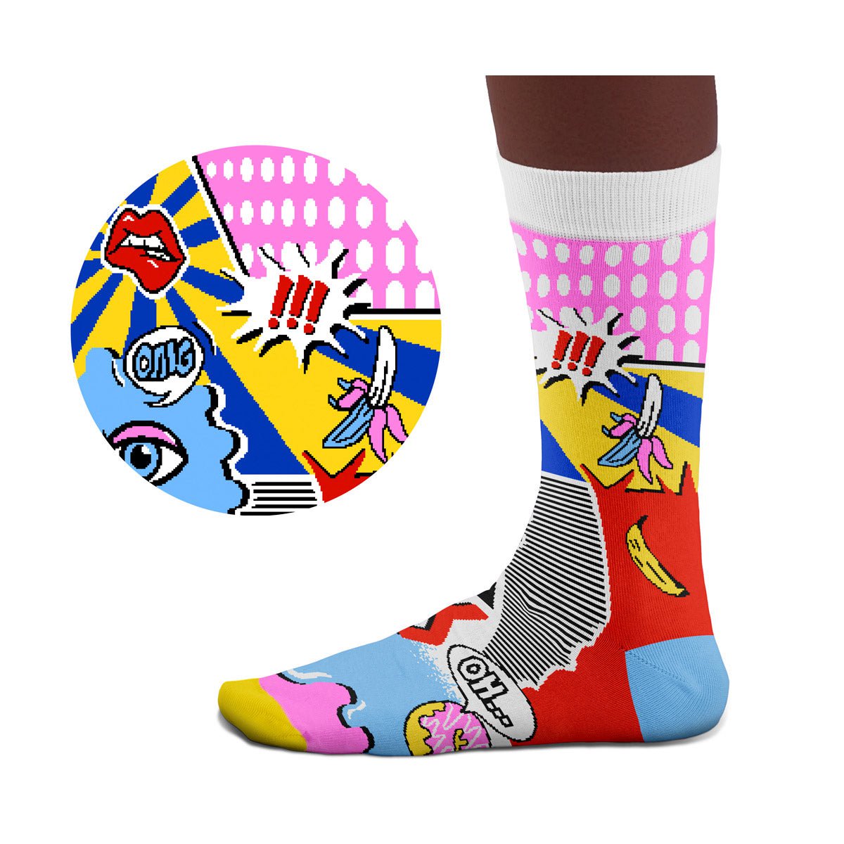 Skarpetki w stylu pop-art