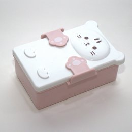 Bento snack box for children - Pink Cat