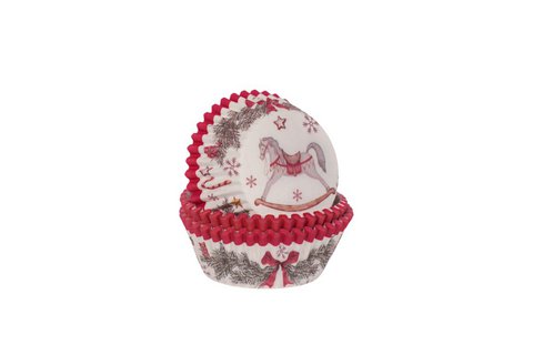 Happy Holidays cupcake papers 60 pcs Isabelle Rose