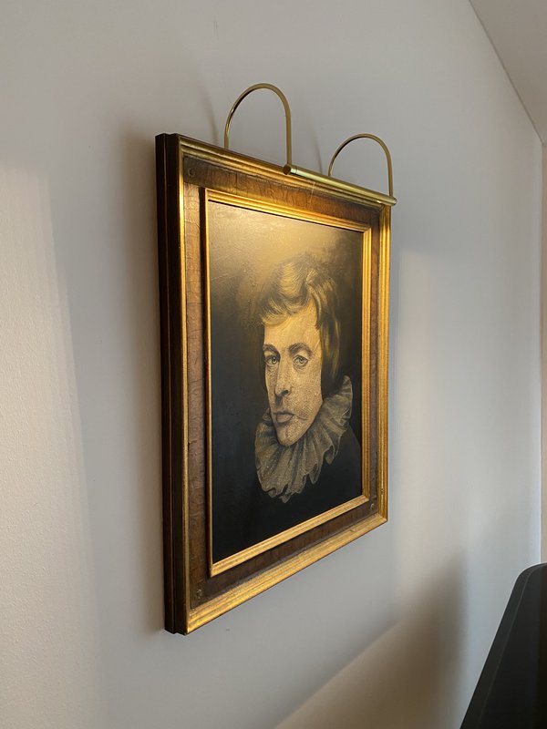 Clarus picture light LED made of brass / type 22 - 220mm discharge / 2700 Kelvin / handmade in Germany