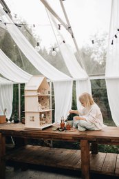 Wooden furnitures for dollhouse, Miniature furnitures