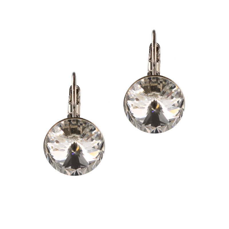 Classic Disc Earhangers - Rhodium