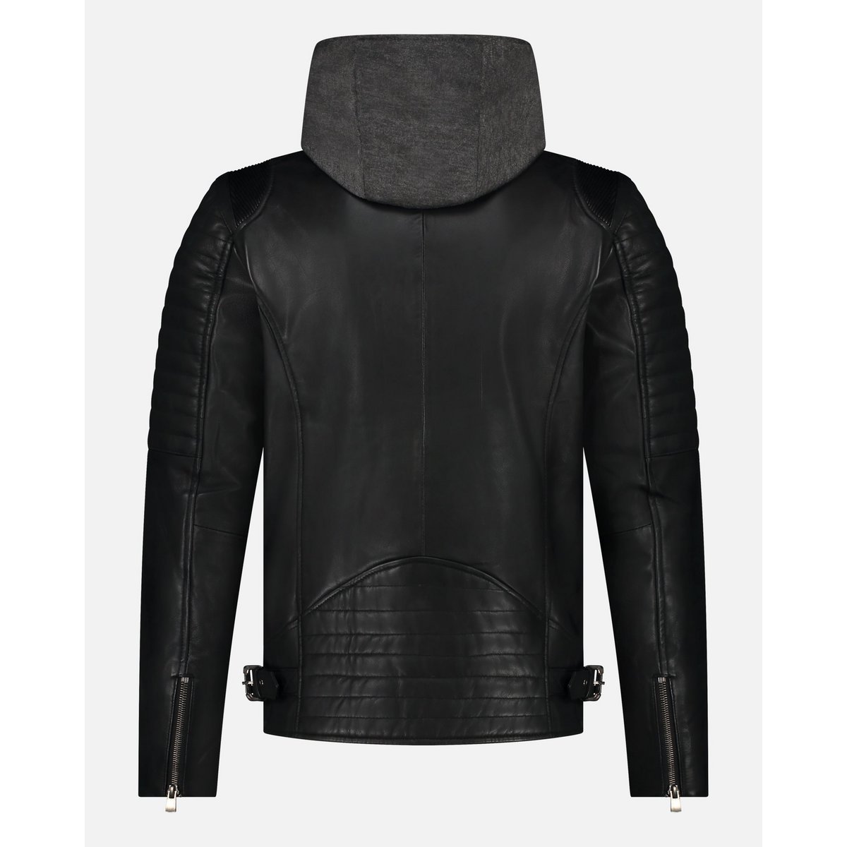 Jasper │ Veste à sweat à capuche en cuir masculin