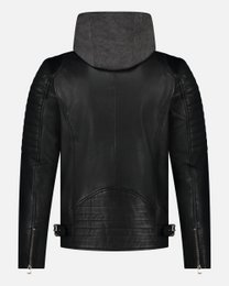 Jasper │ Veste à sweat à capuche en cuir masculin