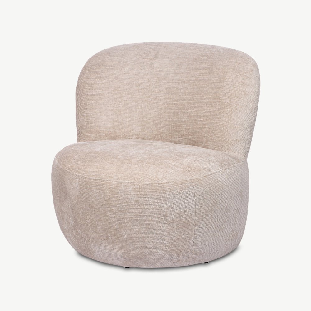 Vulcan Lounge Chair, Beige Fabric