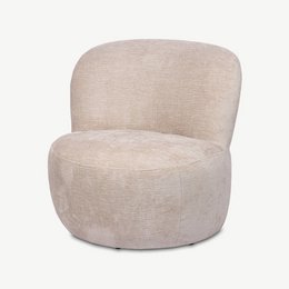 Vulcan Lounge Chair, Beige Stoff