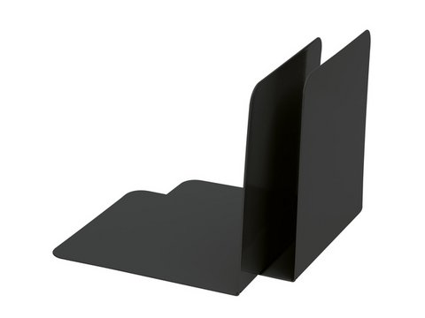 Boekensteun Alco 85x140x140mm metaal per 2 stuks zwart