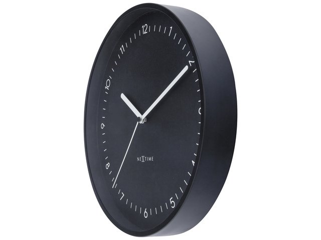 Zegar ścienny NeXtime Berlin 30 cm czarny