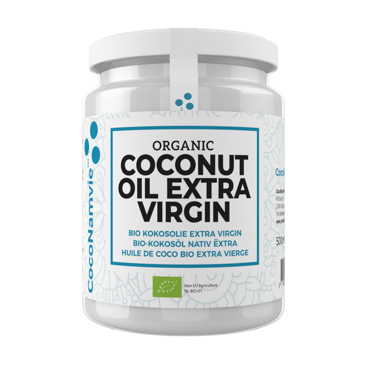 CocoNamvie - 500ml Organic Coconut Oil Extra Virgin - Cold Pressed