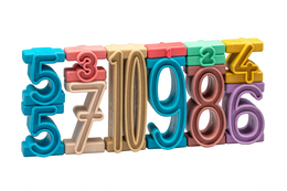 Stack numbers starter set in Montessori colors (11 pieces)