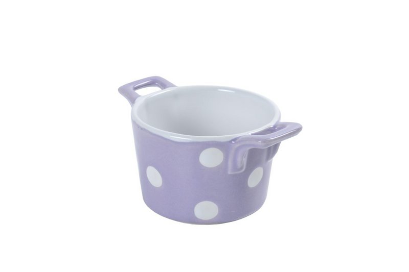 Molde lila con asas y lunares Isabelle Rose