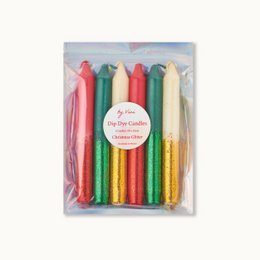 Set di dye kerze di dip: glitter natalizi edizione