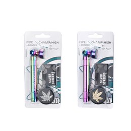 Kit Pipe + Grinder 'Rainbow' (mini) x24