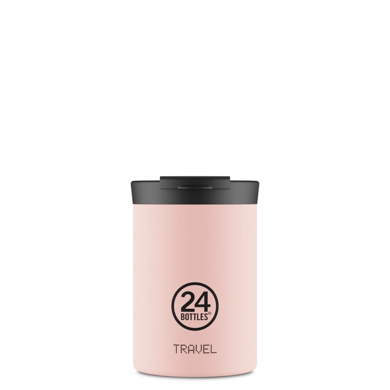 24 botellas Viajes Tumbler Dusty Pink 350ml