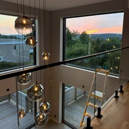 s.luce Orb glazen bol galerijlamp 500cm ophanging zwart