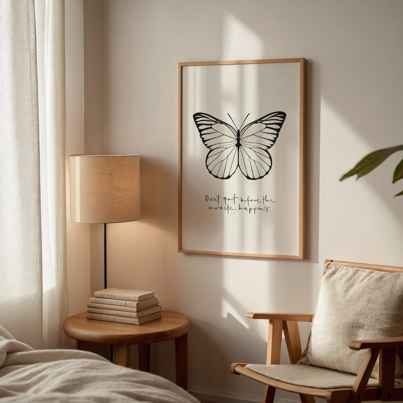 Poster: Don't quit before the miracle happens