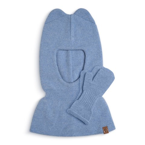 Kids Knitted Balaclava & Mitten's 2-Piece Set
