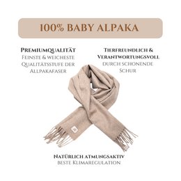 Schal - 100% Baby Alpaka