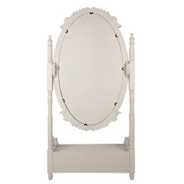 Miroir sur pied Gris, MDF et Verre 85x30x180 cm
