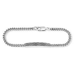 Armbånd 925/- sterling sølv oxiderede bølger 21cm