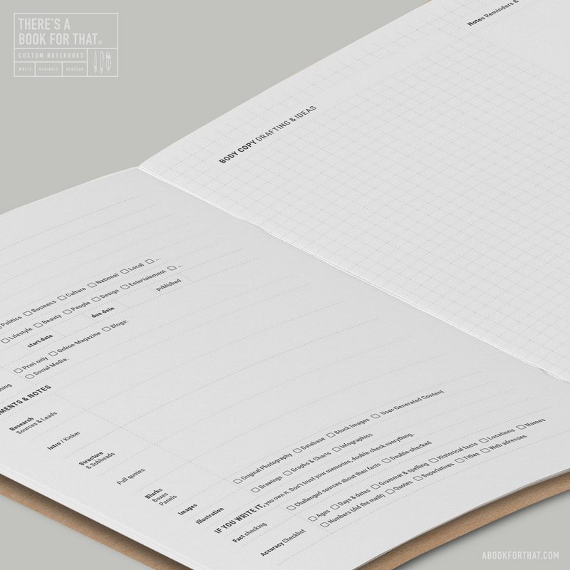 Journalist-Briefpapier-Notizbuch