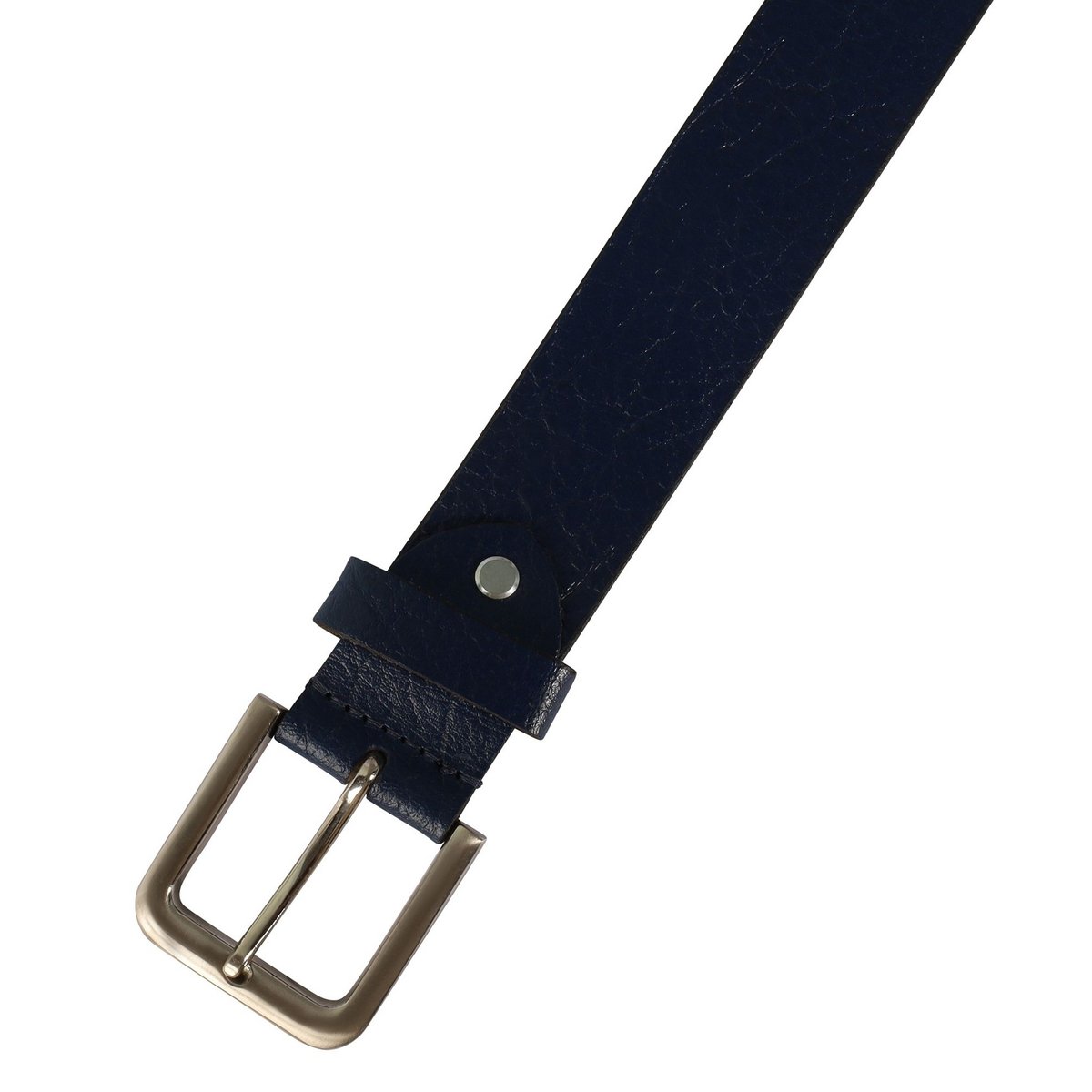 Leonardo Verrelli genuine leather belt, dark blue, can be shortened, 140 cm