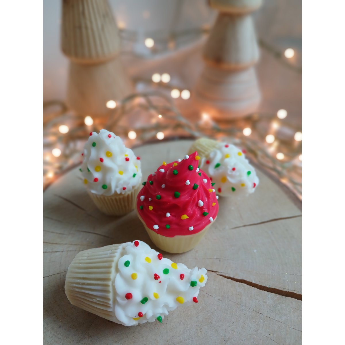 Weihnachtsgewürzte Cupcakes