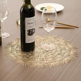 Manteles individuales | Mesa PVC Resistente al Calor Redonda | Juego de 6