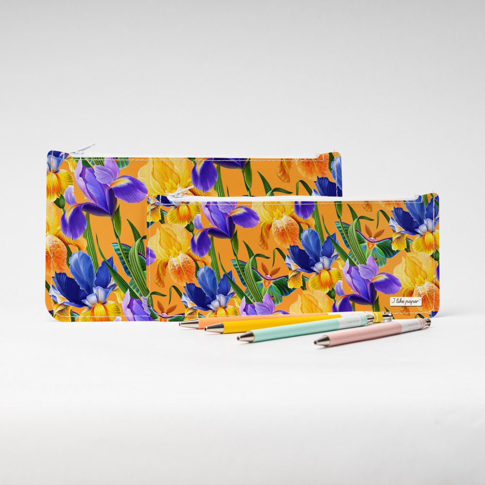​ PETITE ORCHID Tyvek® Federtasche mit Zipper