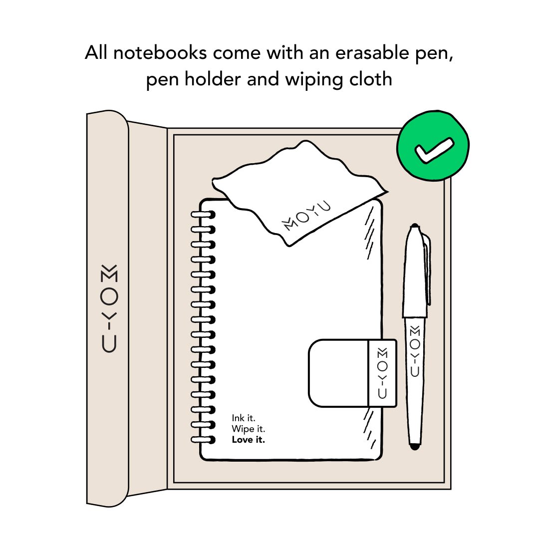 MOYU Erasable Notebook A5 - Flamingo Desert
