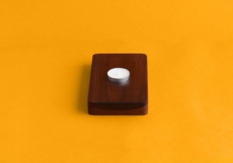 De Socialbox Single Candle (valnøddetræ)