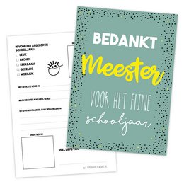 Master fill-in card A5 per 5 pieces
