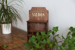 Vogelhäuschen aus Holz „Saloon“, stilvolle Garten- und Balkondekoration, Geschenk für Vogelliebhaber