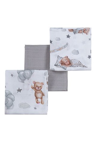 BEAR mousseline luiers - 3 st.