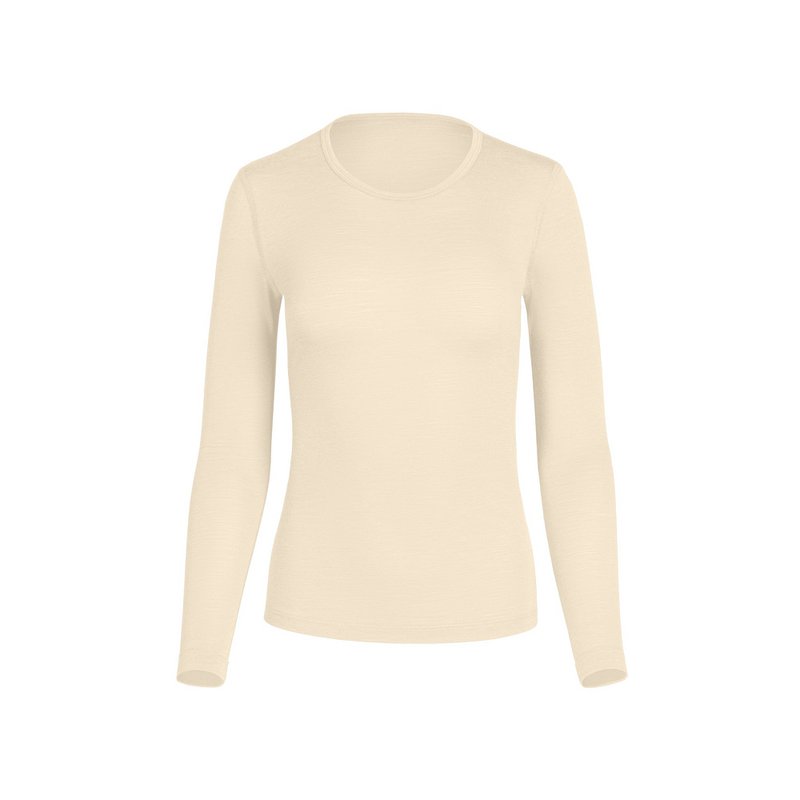 Maglia da donna Merino 160 a maniche lunghe naturale