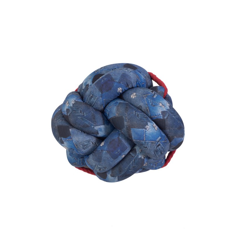 Knotty Knot Large Knot Cushion - Blue Jeans