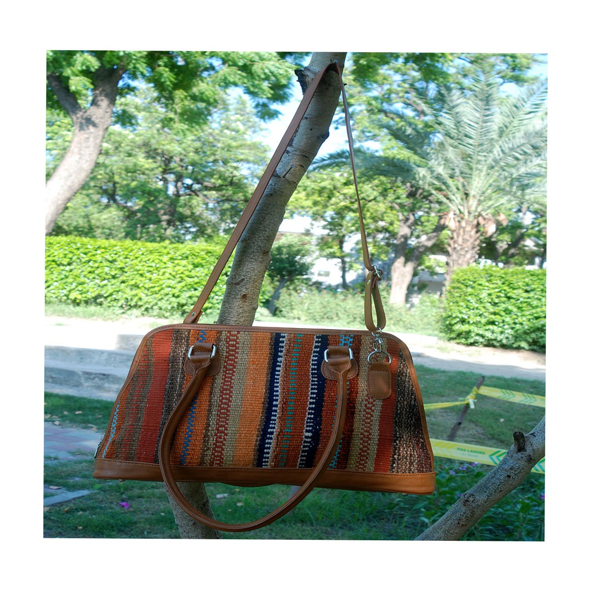 Kilim Leather Baker’s Chocolate Bag