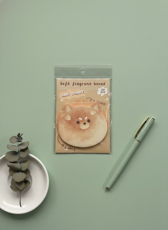 Katzen-Toast-Haftnotizen – Kawaii-Brot-Design