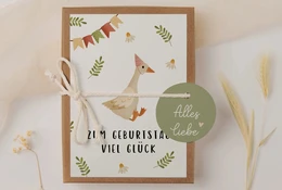 Caja de regalo cumpleaños ganso - caja de regalo de dinero