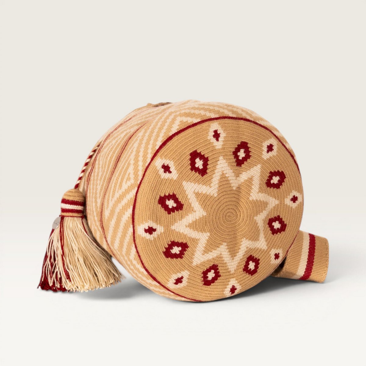 Geometrisk crossbody M | Mandel